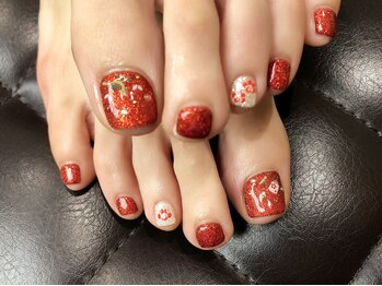 プラハネイル(+HER 美甲)/お正月ネイル