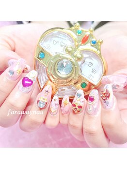 ファラウェイネイル(Faraway nail)/セーラームーンネイル☆