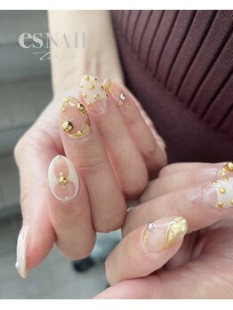 エスネイル 新宿西口店(es NAIL)/スタッズアート