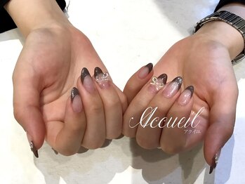 アクイユ 銀座店(ACCUEIL)/秋フレンチネイル