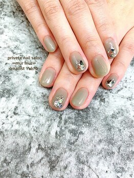 プライベート ネイルサロン マーマ(murmur)/カーキネイル