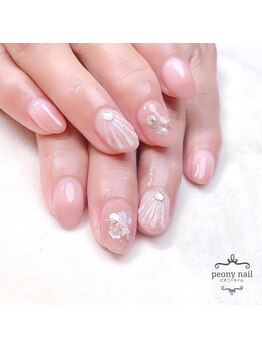 ピオニーネイル(peony nail)/マーメイドデザイン