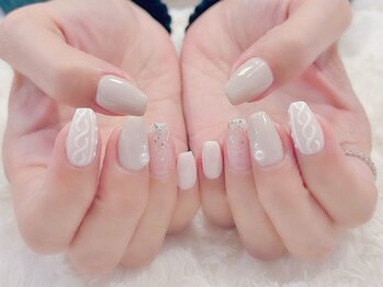 ラルネイル 大宮(Lull. nail)/＃冬＃上品＃ニットネイル