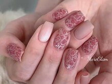 モアグラム 渋谷道玄坂店(More Glam)/柄　柄ネイル　フラワーネイル