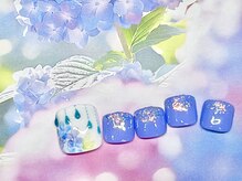 アチェロ(Acero)/フリーアート♪紫陽花ネイル