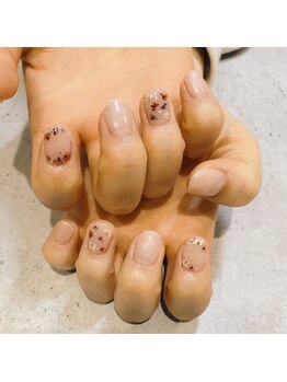 アース 豊橋店(HAIR & MAKE EARTH)/押し花ネイル　　5500円