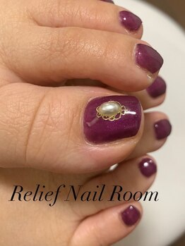 リリーフネイルルーム(RELiEF NAiL ROOM)/フットワンカラーコース