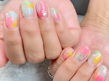 ラヴィネイル(La Vie Nail)/ポップなネイル/パステルカラー