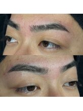 メンズ眉毛サロンラボ 池袋東口店/男らしいストレートアーチ