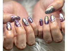 リノ(Lino)/レインボーミラーネイル