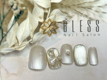 ネイルアンドアイラッシュ ブレス エスパル山形本店(BLESS)/抜け感大人ネイル