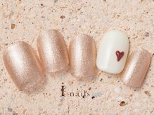 アイネイルズ 町田店(I nails)/ワンポイントハートネイル7480円
