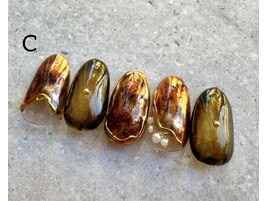 ニュアンスべっ甲ネイル