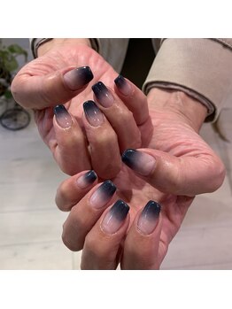 カノアネイルプレイス(KANOA nail place)/ネイビーグラデーション