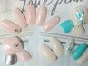 【Foot】デザイン定額コース＋フットケア￥14300★初回ソフトジェルオフ無料