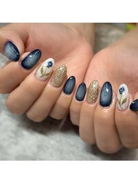フラワーアートネイル☆