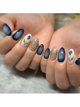 フラワーアートネイル☆