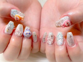 キラキラらぶぶネイル