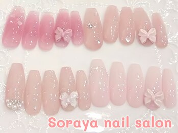 ソラヤ(Soraya)の写真/【6000円以下の定額あり】韓国風&ワンホンネイルが得意なサロン*カラー変更OK★定額デザイン随時更新中!