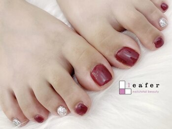 リーファネイルズ 岡山学南町店(Lea'ferNails)/フットワンカラーネイル