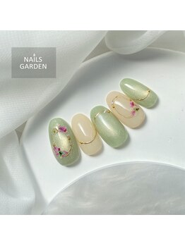 ネイルズガーデン(NAILS GARDEN)/押し花ネイル