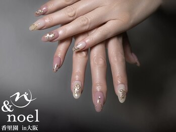 ノエル(Noel)/くすみピンク×シェルネイル