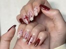 岡本施術・バレンタインネイル