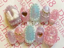 ネイルアンドまつげエクステ リッチエイト 原宿店(Rich8)/ゆめかわデザインオーダーチップ