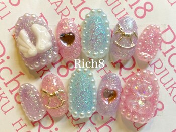 ネイルアンドまつげエクステ リッチエイト 原宿店(Rich8)/ゆめかわデザインオーダーチップ