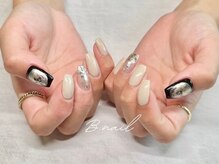ビーネイル 名古屋志賀本通(B.nail)/ニュアンス定額 simple art/定額