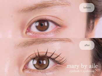 メアリーブロウ バイ エール(MARY BROW by aile)/パリエク風BEFORE & AFTER