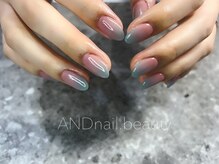 アンドネイル ビューティー(AND nail,beauty)/春ネイル/ダブルグラデーション