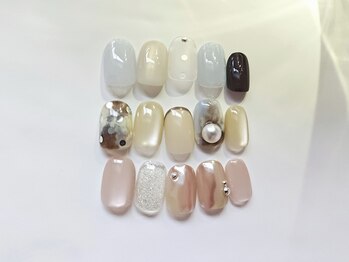 ベノワ(benoit)の写真/【トレンド合わせて毎月変わるDesign/Full artコース】何度も見たくなるこだわりを詰めた理想のネイルに♪