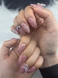 うる艶リボンネイル