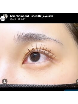 シャンボール(chambord)/eye design ： カラーマツエク