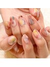 ニュアンス　秋ネイル