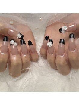 シードットネイル(Cee.nail)/French×長さだし