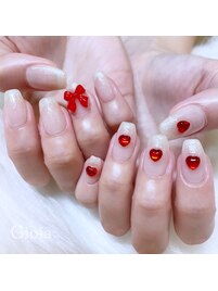 ハート　リボン