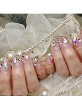 アオマリー(Aomalie)/キラキラビジューネイル ￥14,410