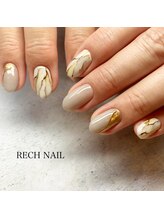 レッシュネイル サロンアンドスクール(RECH NAIL salon&school)/大理石デザイン☆