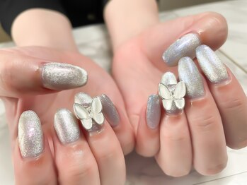 マグネット×蝶パーツ