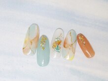 ネイルライフ(NailLife)/７月トレンド　夏　ニュアンス