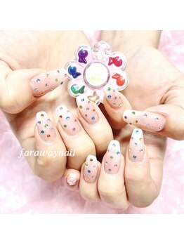 ファラウェイネイル(Faraway nail)/カラフルネイル☆