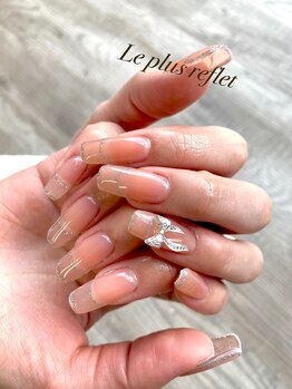 ルプリュシュ ルフレ(Le plus reflet)/縁取りフレンチ×リボン