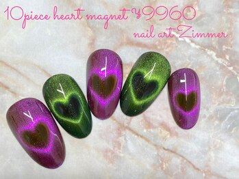 ネイルアート ジマー/10本ハートマグネット¥9960