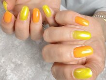 ラヴィネイル(La Vie Nail)/元気ネイル/イエローネイル