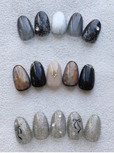 セラピッシュネイル (therapish nail)/ブラックネイル　￥7000＋Tax