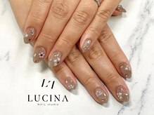 ネイルスタジオ ルキナ(LUCINA)/c-272 大人可愛い宝石ネイル
