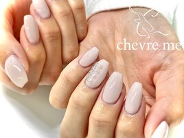 【 ワンカラー×2本アート 】