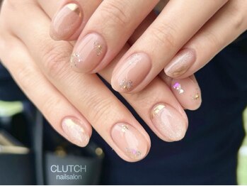 クラッチ ネイル 天王寺 あべの(CLUTCH Nail)の写真/シンプルだけど気分が上がる！ついつい指先を見てしまう♪魅力を引き立てるあなたらしいデザインをご提案☆
